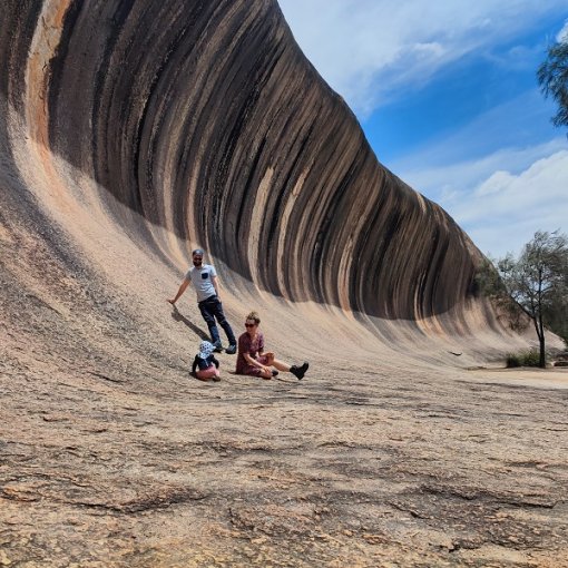 Surfen auf dem Wave Rock