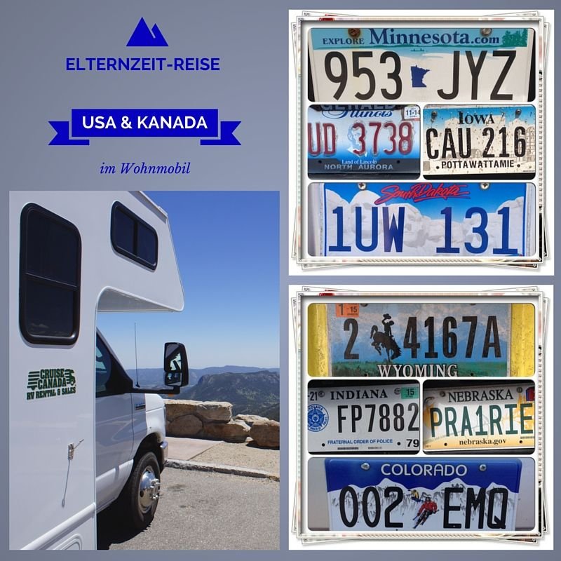 Elternzeitreise USA & Kanada - unsere Reiseroute