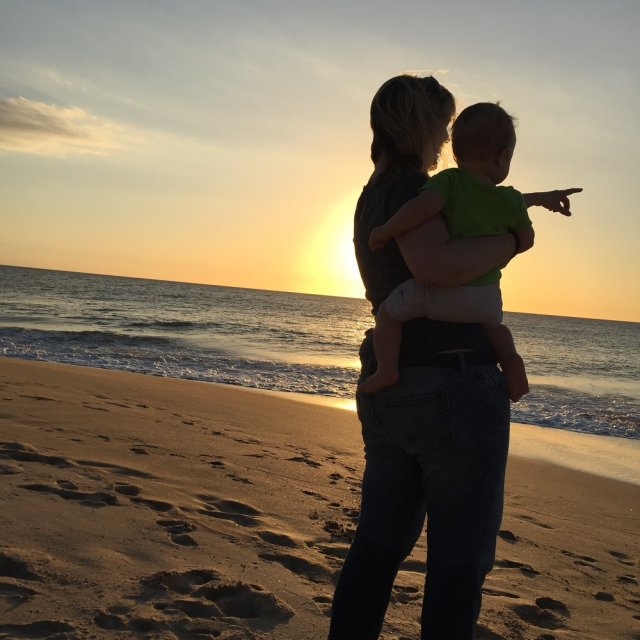 Sonnenuntergang am Strand